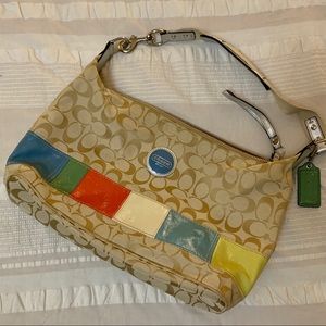 Coach color block purse